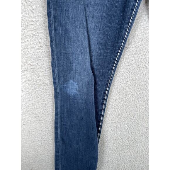 True Religion Jeans Womens 28 Jennie Curvy Low Rise Super Skinny READ/PUCKERING - Picture 9 of 16